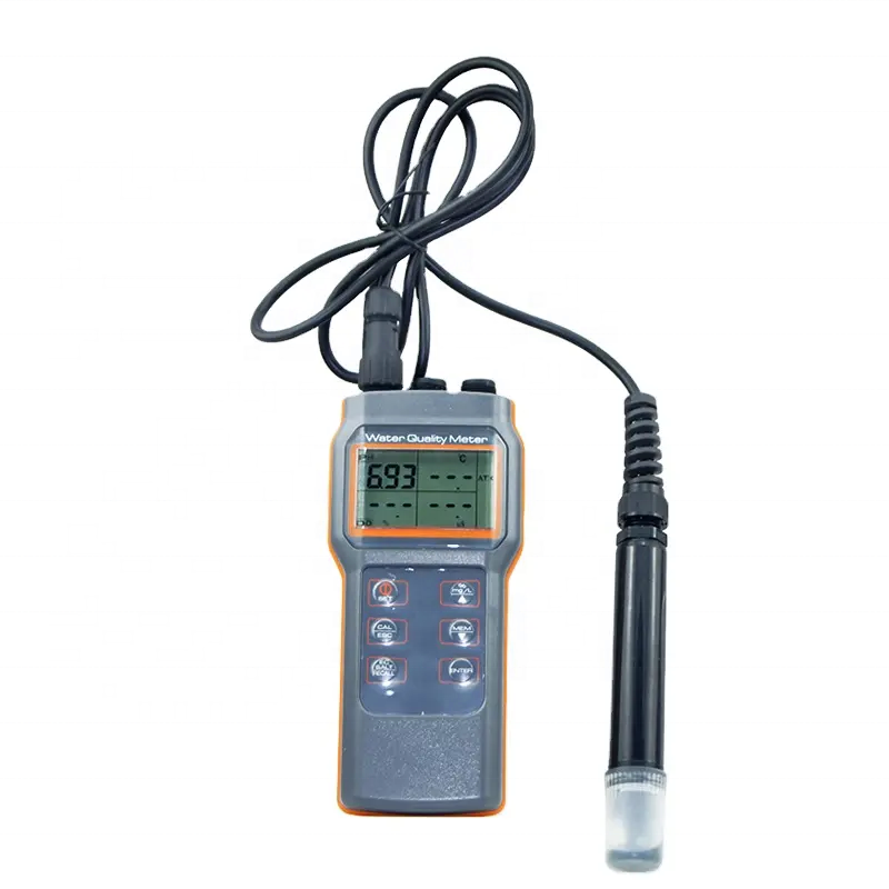Portable Dissolve Oxygen Meter Digital Temperature Gauge DO Sensor Dissolved Oxygen Meter Conductivity Salinity PH Meter