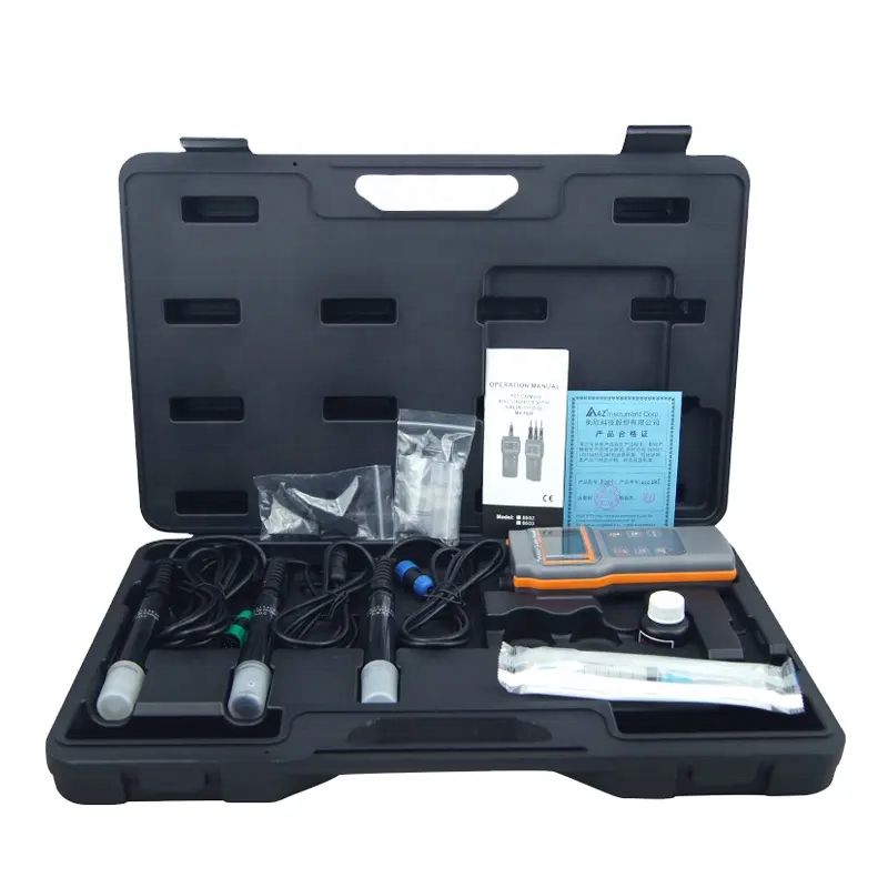 Portable Dissolve Oxygen Meter Digital Temperature Gauge DO Sensor Dissolved Oxygen Meter Conductivity Salinity PH Meter