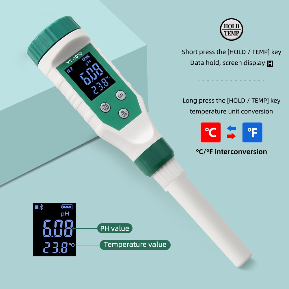 New arrival digital baby food pH meter, dough alkali meter,soil matrix acidity meter for household pen-type pH meter