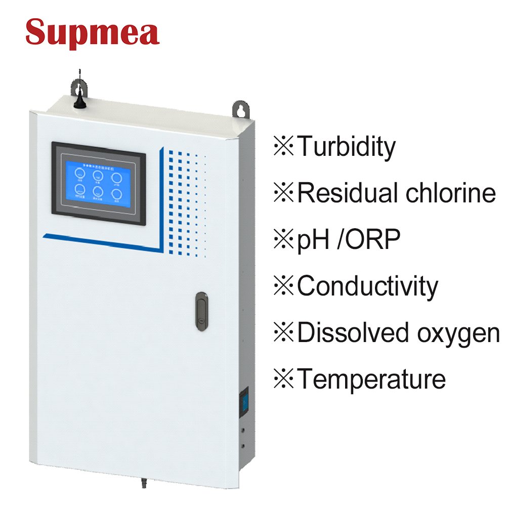 Supmea Multiparameter water quality analysis PH TDS turbidity DO sensor conductivity Online Analyzer Water Quality Controller