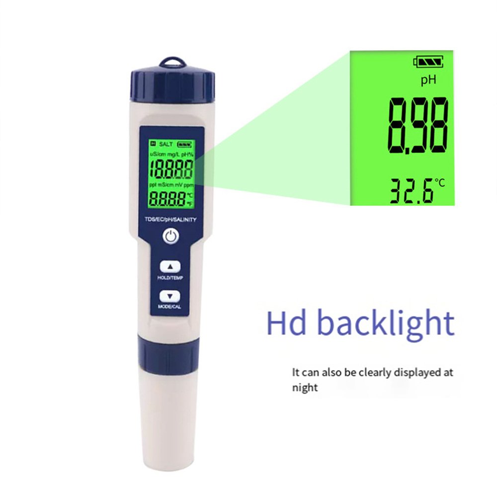 Portable swimming pool ph tester ph meter pen thermometer pool water quality digital test pen