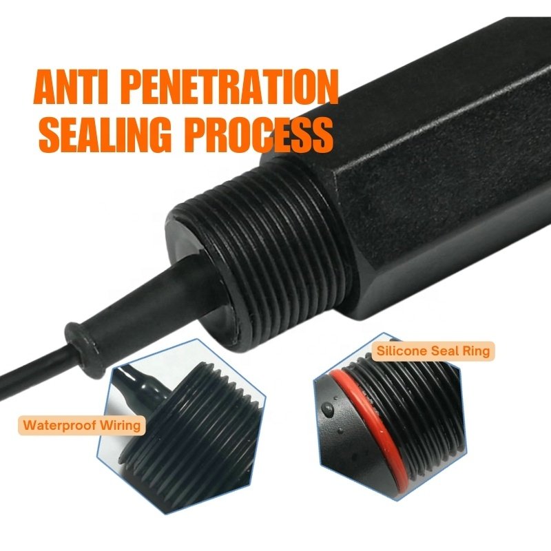 Durable Submersible pH Electrode PPS Material pH Sensor NPT3/4 Non-Refillable pH Combination Probe For Fish Farm Wastewater