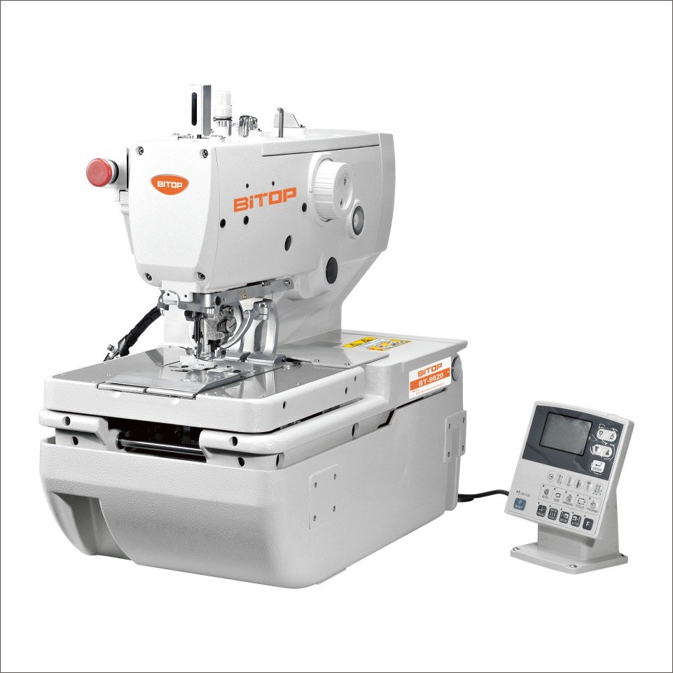 BT-9820 Electronic Eyelet button holer button hole buttonhole making industrial automatic bartack webbing sewing machine
