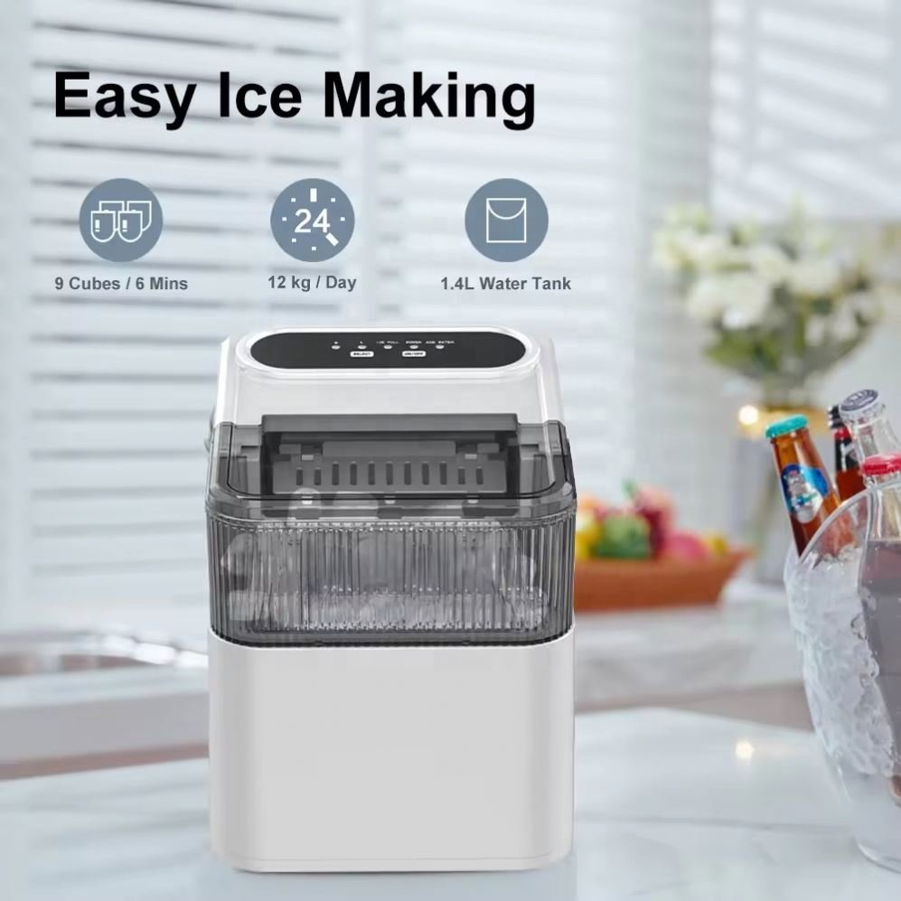 PANCERKA Electric Countertop Ice Maker Portable Household Commercial Bullet Ice Maker Small Mini Instant Ice Maker