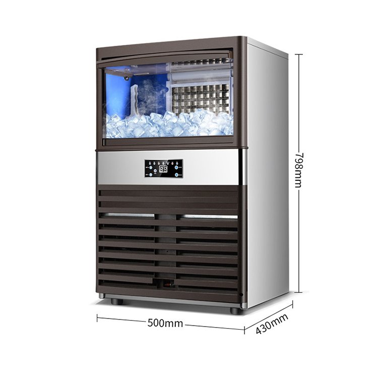 Stainless Steel 120KG Restaurant Home Commercial Ice Machine Ice Cube Maker Ice Making Machine For Business Price