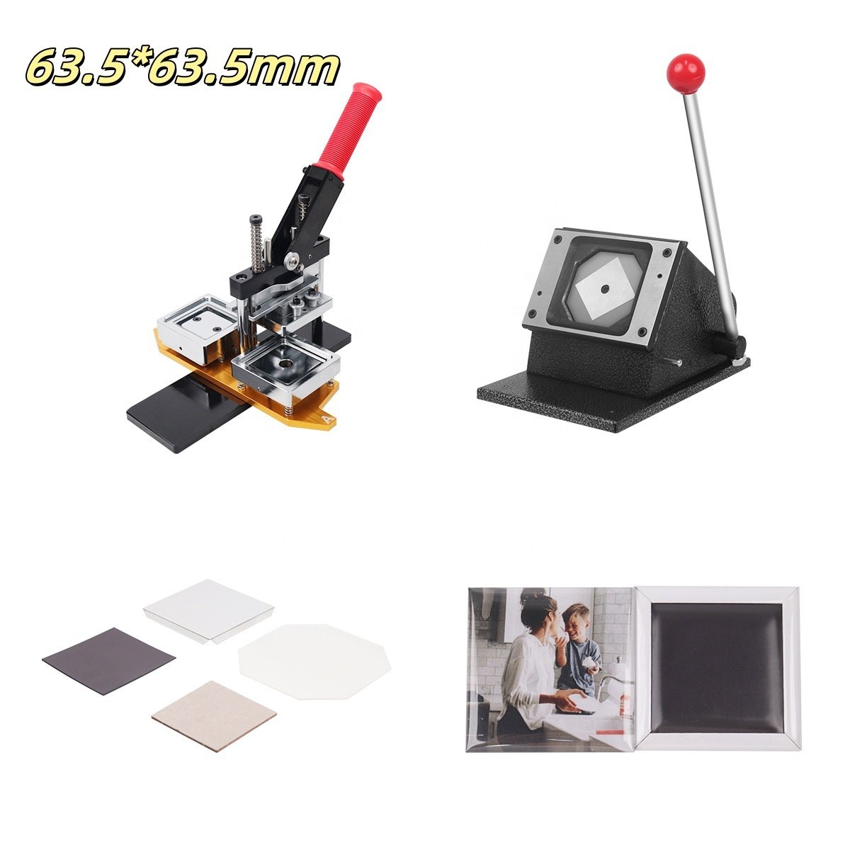 New Design 2"x2" 50*50MM Square Manual Rectangle magnet making machine