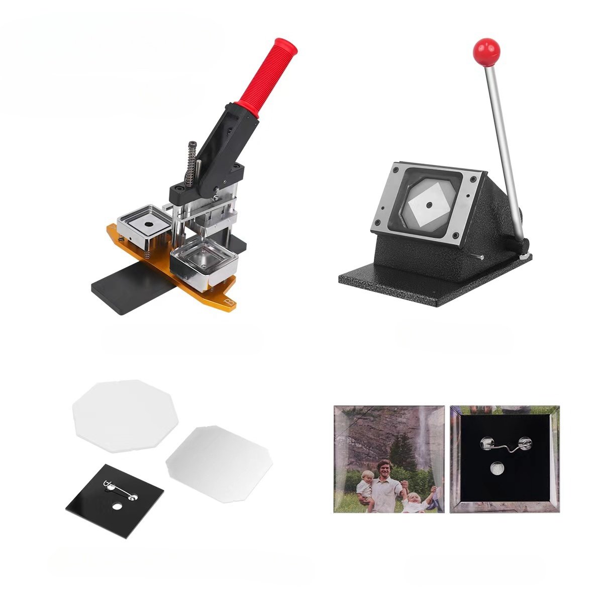 Magnetic Photo Machine Rectangle Shape Fridge Magnet Badge Making Machine 90*65Cm Size Diy Button Maker