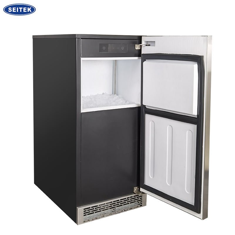 Nugget Ice Making Machine Built-in Freestanding Ice Maker with Front Grill Ventilation