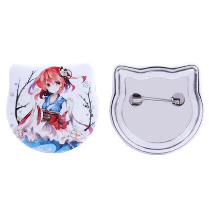 58*58mm Cat Face Shape Badge Making Machine Sets Diy Button Name Pin Machine Set For Custom Badge