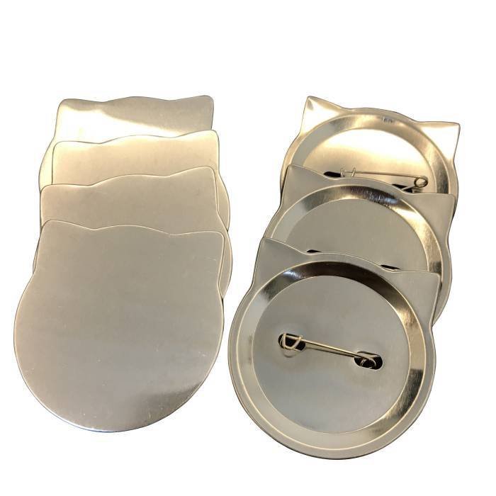 58*58mm Cat Face Shape Badge Making Machine Sets Diy Button Name Pin Machine Set For Custom Badge