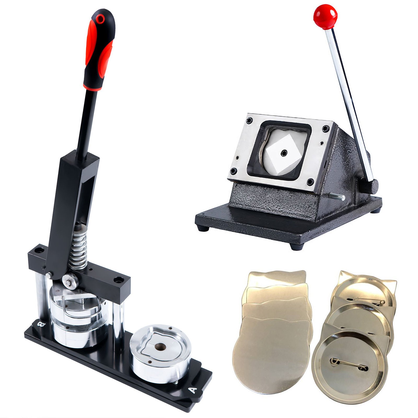 58*58mm Cat Face Shape Badge Making Machine Sets Diy Button Name Pin Machine Set For Custom Badge