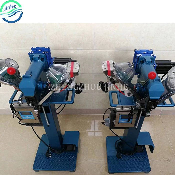 Automatic face shield plastic snap fasten button press fastener machine metal prong button setting attaching fastening machine