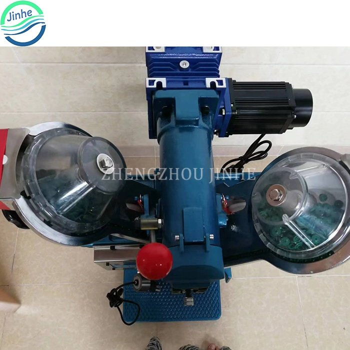Automatic face shield plastic snap fasten button press fastener machine metal prong button setting attaching fastening machine