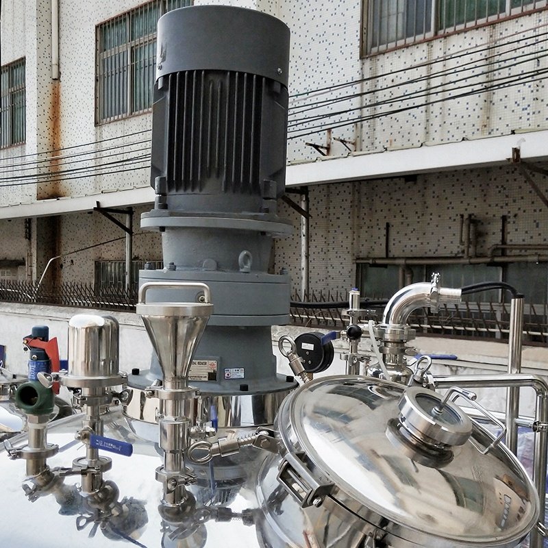 High Quality 100-500l Shampoo Mixer Machine Cosmetic Mixer Vacuum Homogenizer Emulsifier Liquid Detergent Making Machine