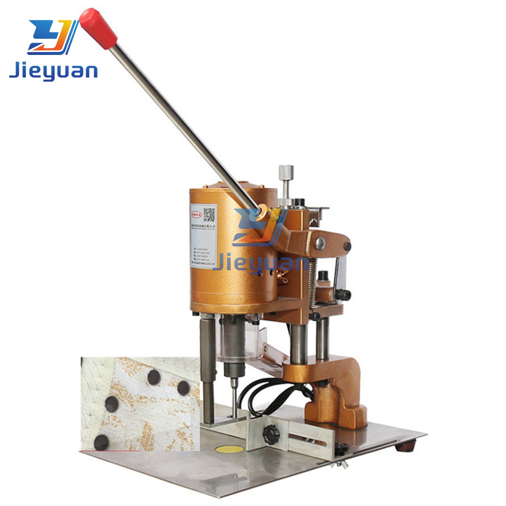 High Accuracy Leather Belt Hole Punching Machine Sewing Machine Eyelet Punching Press Machine