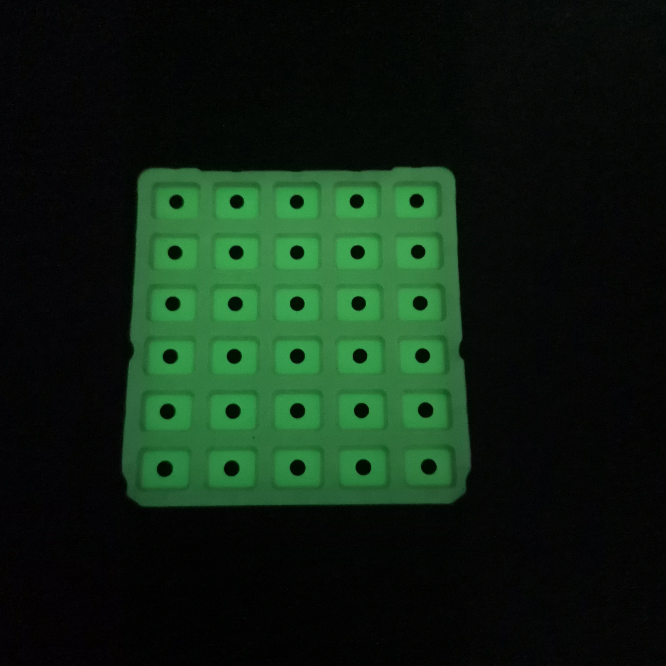 Custom Glow-in-the-Dark Silicone Keypads Fluorescence Numerous Rubber Buttons with conductive pills for pos machine