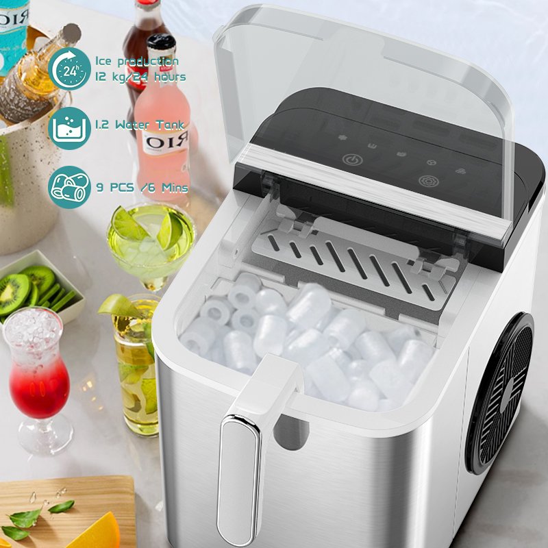 manufacturer AC 220V portable countertop ice maker machine mini ice maker household ice cube maker home