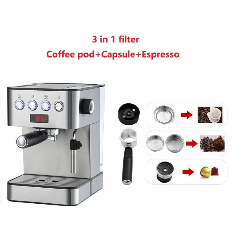 coffee machine manufacturerscafe maker machine 51mm portafilter LED Screen kitchen coffee maker