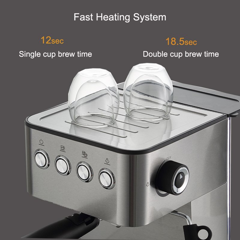 coffee machine manufacturerscafe maker machine 51mm portafilter LED Screen kitchen coffee maker
