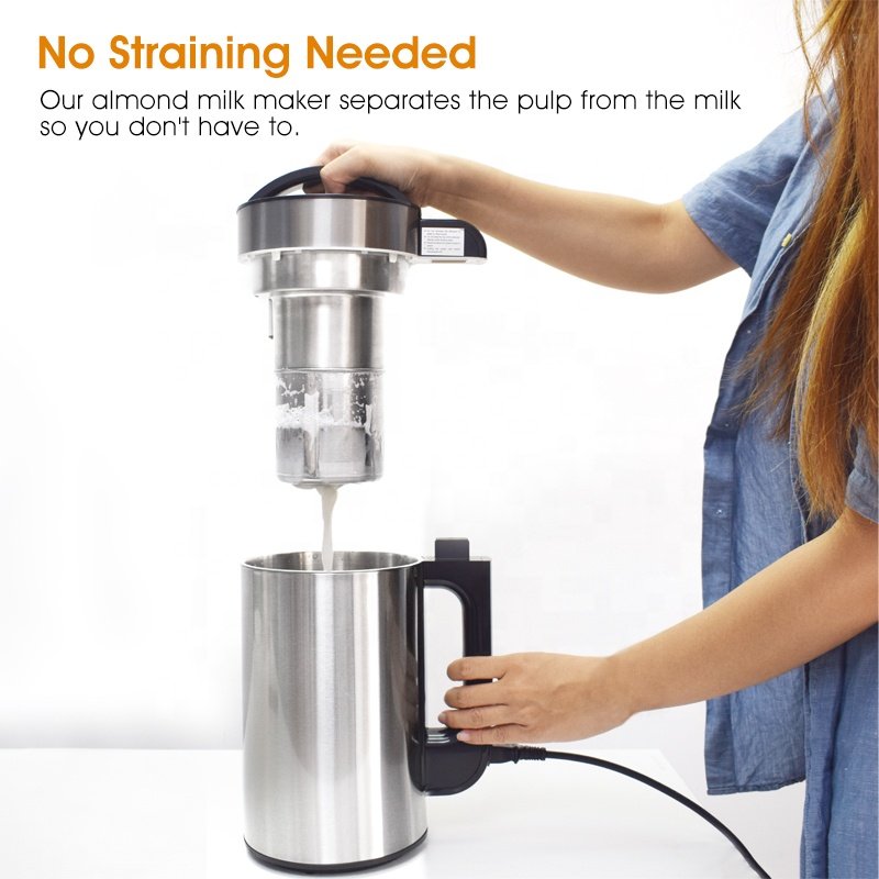 New sales Raw almond nuts milk maker Multi-function food blender 1.5L soybean milk machine & soup maker With filter