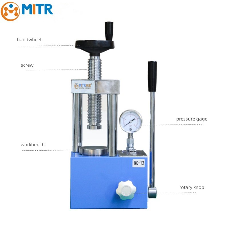 MITR Hydraulic Press Manufacturer Manual Powder Press Machine for Laboratory