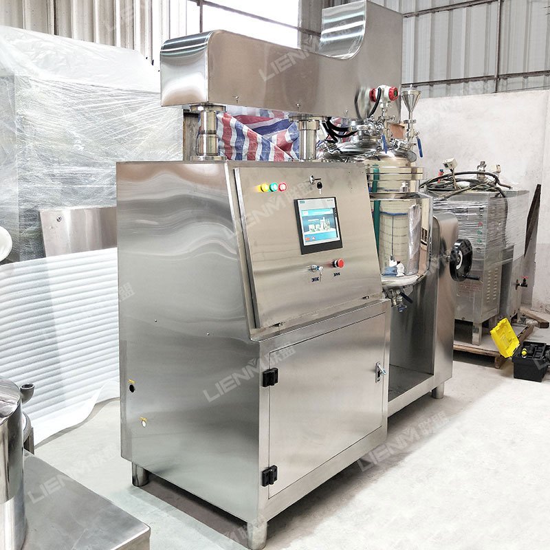 Cosmetics Production Equipment Vacuum Emulsifier Machine Homogenizing Cosmetic Cream Liquid Soap Making Machine