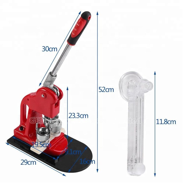 2020 Hot Sale Customized Button Badge Maker Tinplate Material Making Machine with free Circle Cutter for Sale Have In Stock