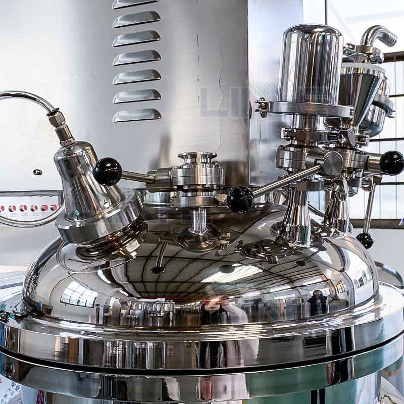 Vacuum Mixer Homogenizing Emulsifying Machine Body Lotion Face Cream Cosmetics Mayonnaise Making Machine