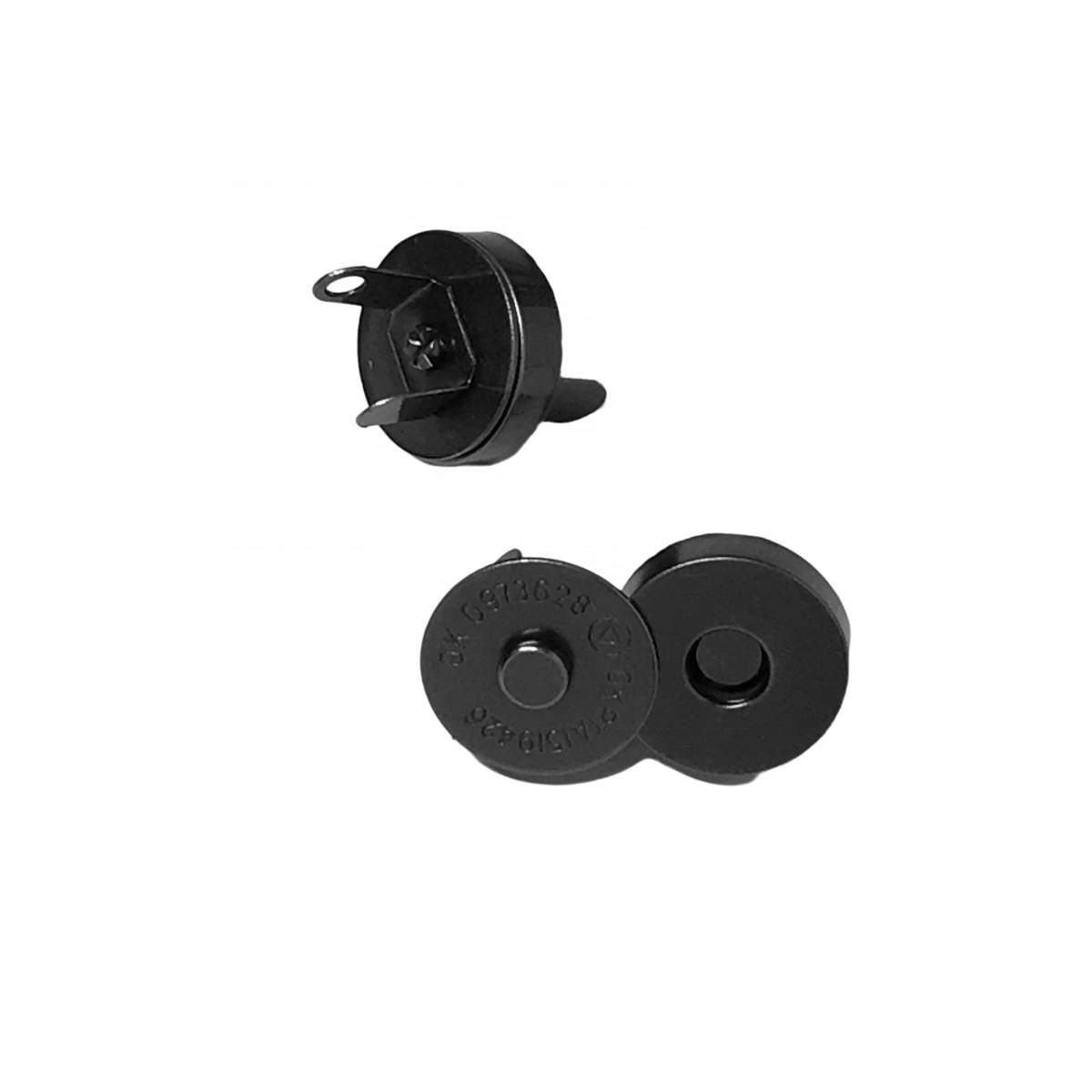 18mm Nickle Copper Magnetic button for handbag Plain Metal snaps for purse and clothes