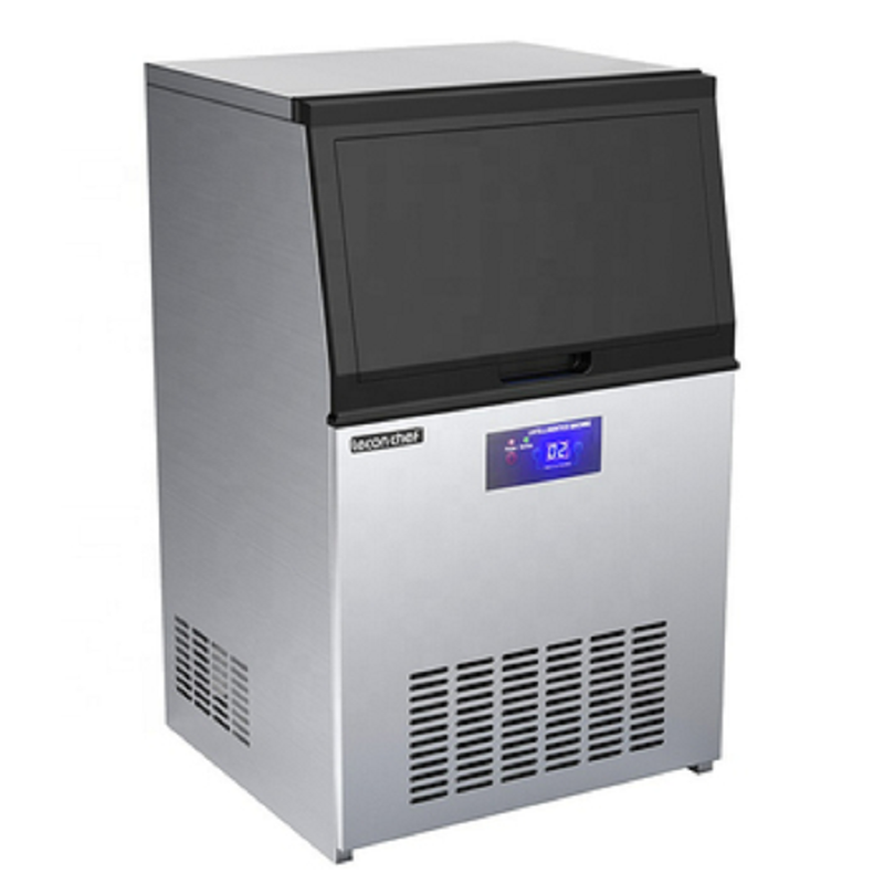 Commercial Restaurant Hotel Bar Milk Tea Shop Household Air Cooling 35kg Ice Cube Maker Machine