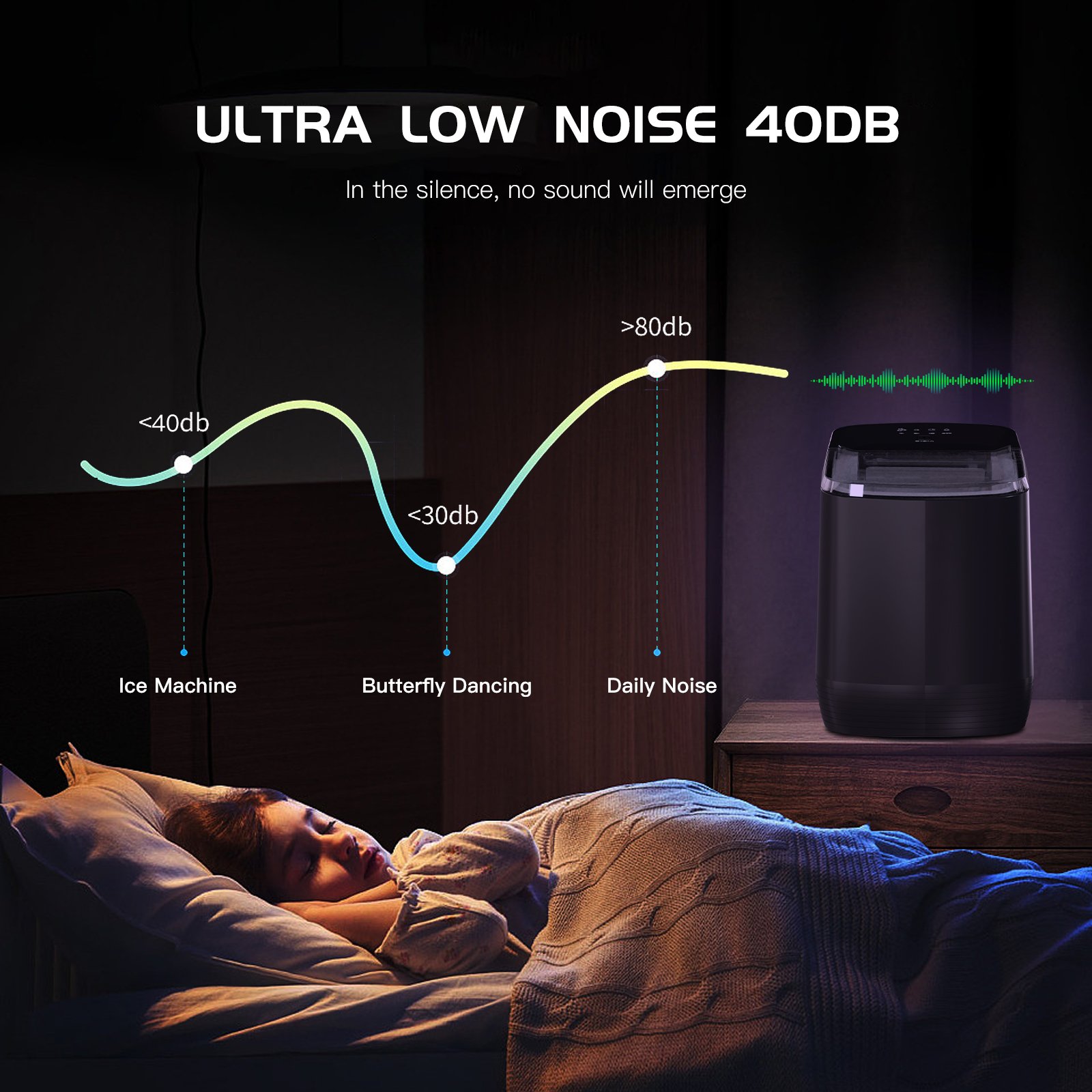 China's Best-Selling Electric Intelligent Portable Home Ice Maker Custom Mini Ready-To-Eat Ice Self-Cleaning Ice Maker