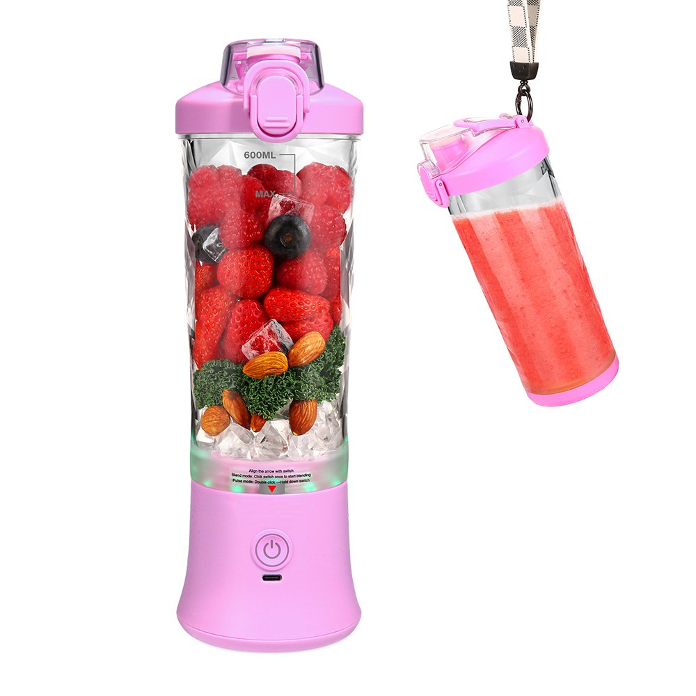 600mL smoothie mixer cup manual mini portable fresh fruit juicer blender Personal Blender for Shakes