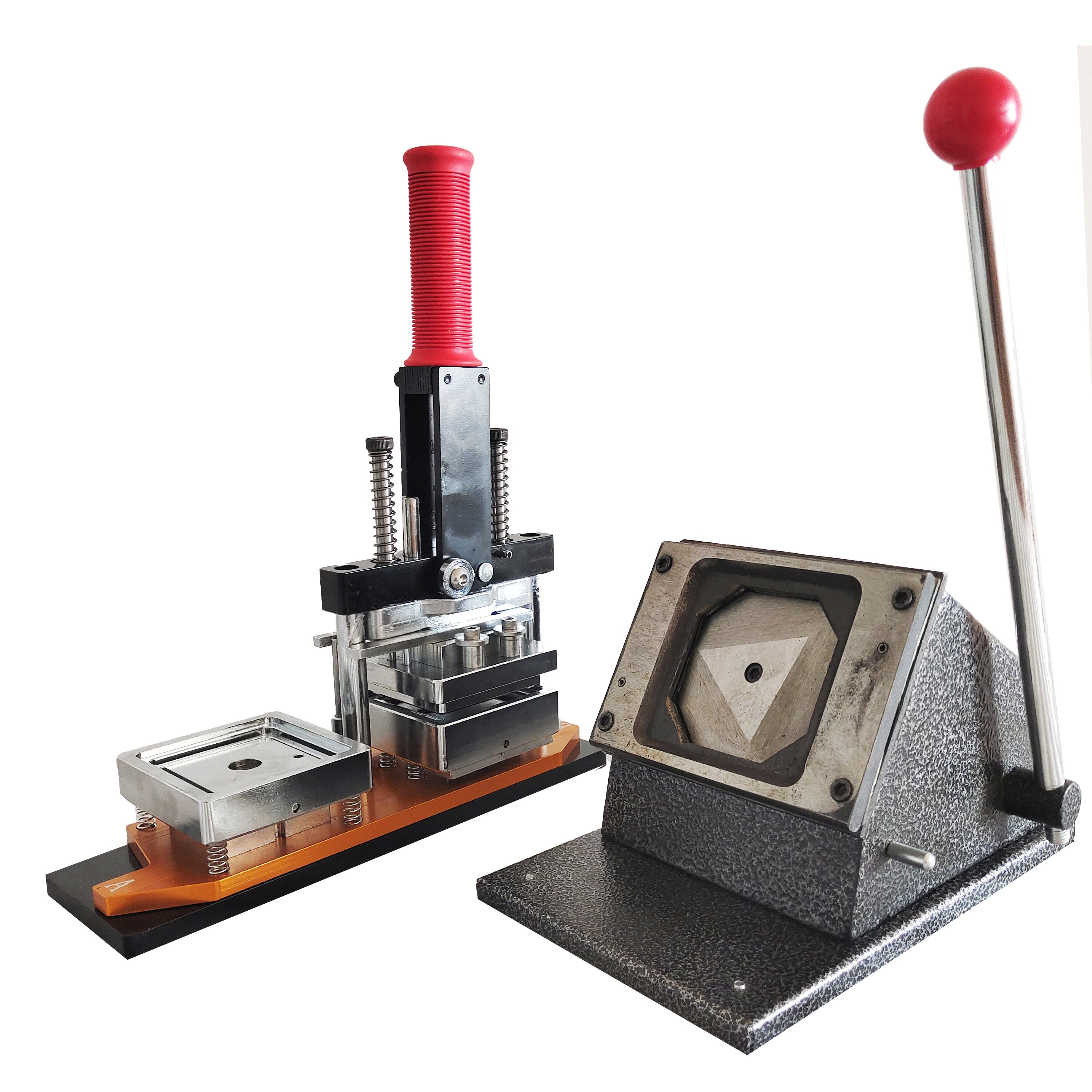 TEBAK 63.5*63.5mm 50*50mm 80*53mm Fridge Magnets Button Badge Maker Machine Interchangeable Mold Magnets Maker with paper cutter