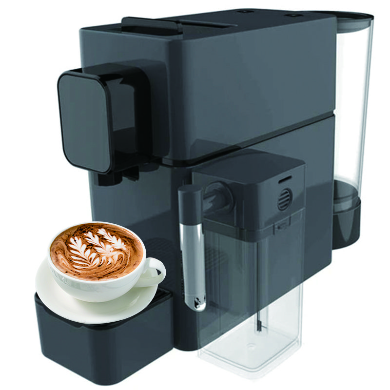 Coffee Maker WITH 2 Button for Short Espresso and Lungo cup coffee capsule coffee machine Milk tank for Cappuccion and latte