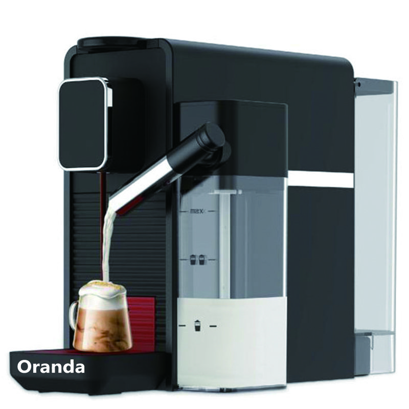 Coffee Maker WITH 2 Button for Short Espresso and Lungo cup coffee capsule coffee machine Milk tank for Cappuccion and latte