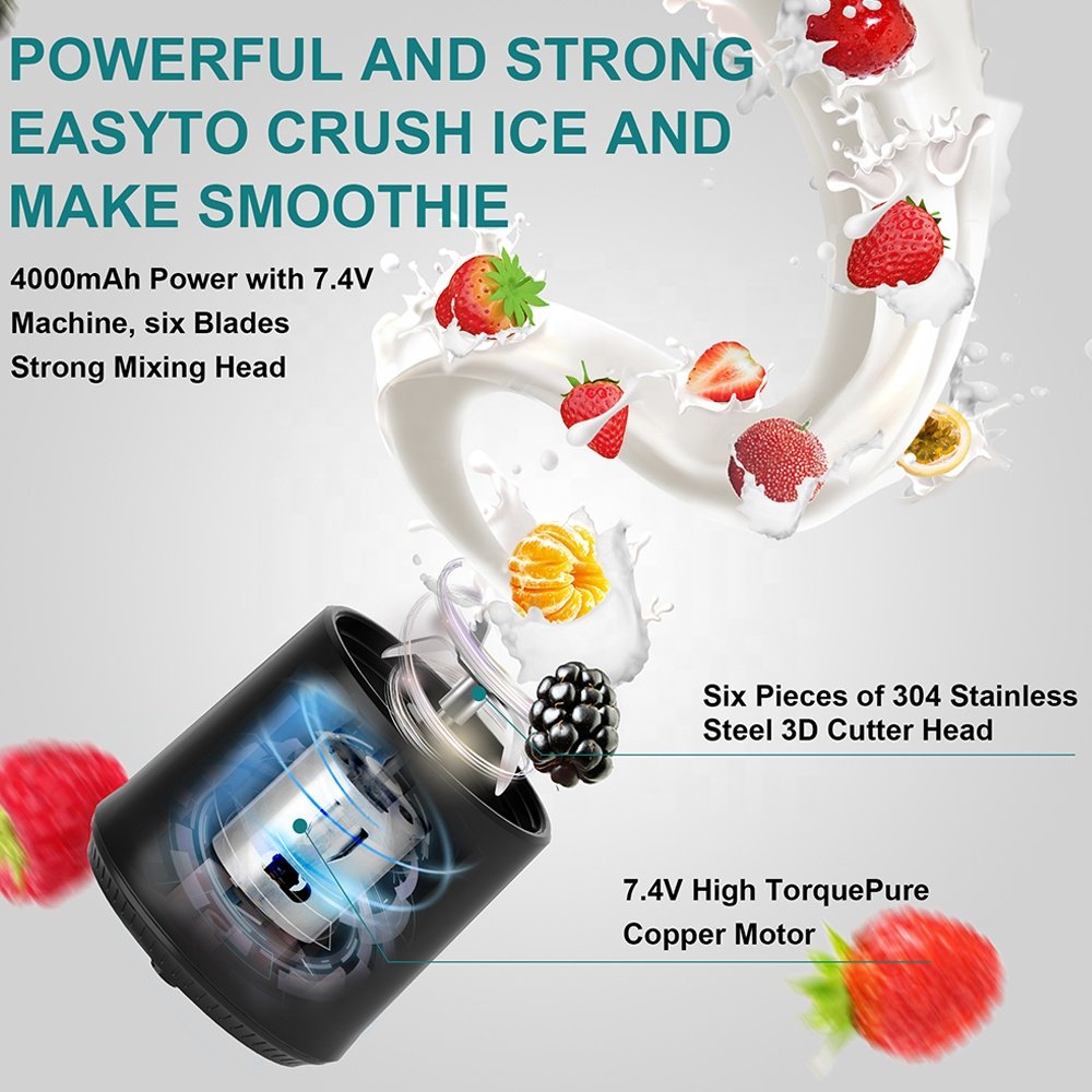 Portable Usb Mini Blender Cup Fresh Food Juicer for Home Outdoor Use Potable Blender