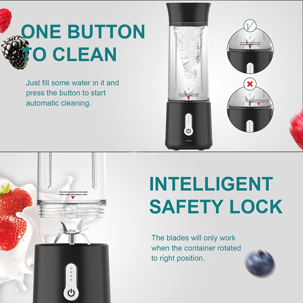 Portable Usb Mini Blender Cup Fresh Food Juicer for Home Outdoor Use Potable Blender