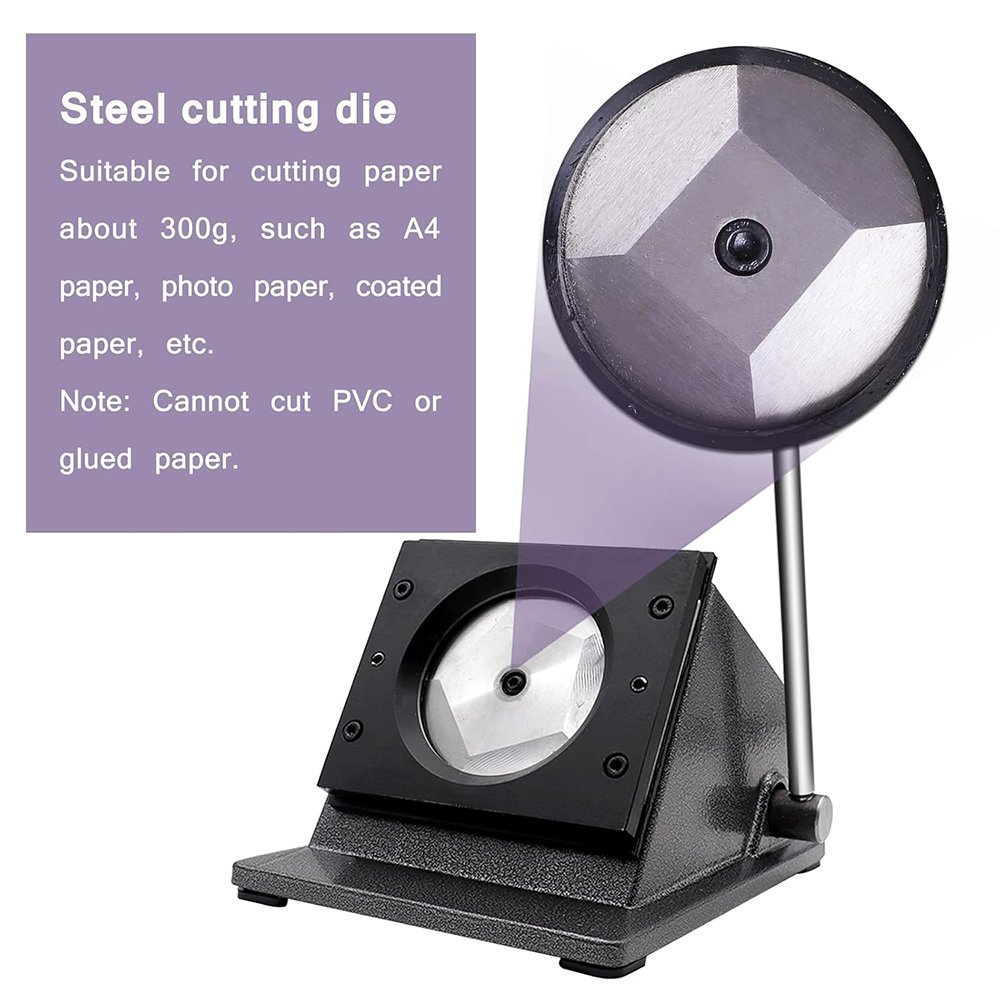 QUAFF Manual Button Badge Cutting Machine High Quality 25mm 32mm 37mm 58mm 75mm Steel Pin Custom Badge for Promotion