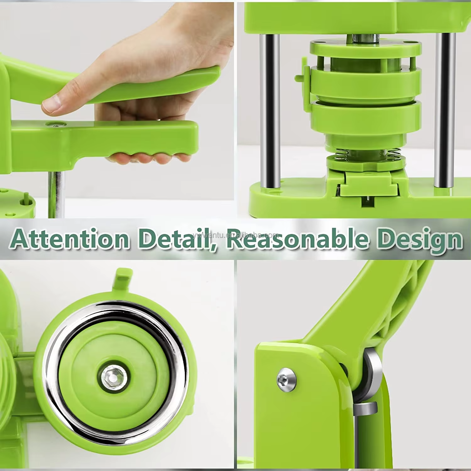 Manual DIY Badge Press Machine DIY Custom Metal Structure Badge Making Machine for Home school Making Badges & Buttons