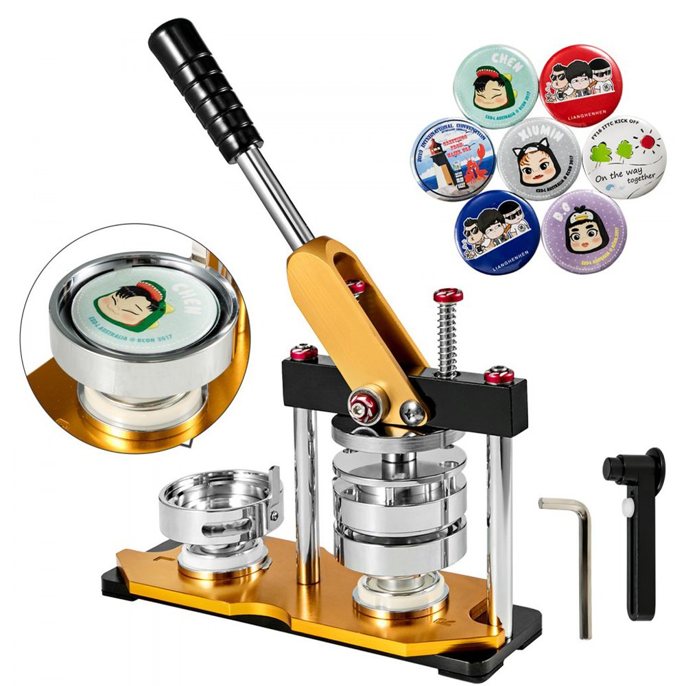 QUAFF button badge making machine 25mm 32mm 37mm 44mm 58mm 75mm High quality pin custom button badge for promotion