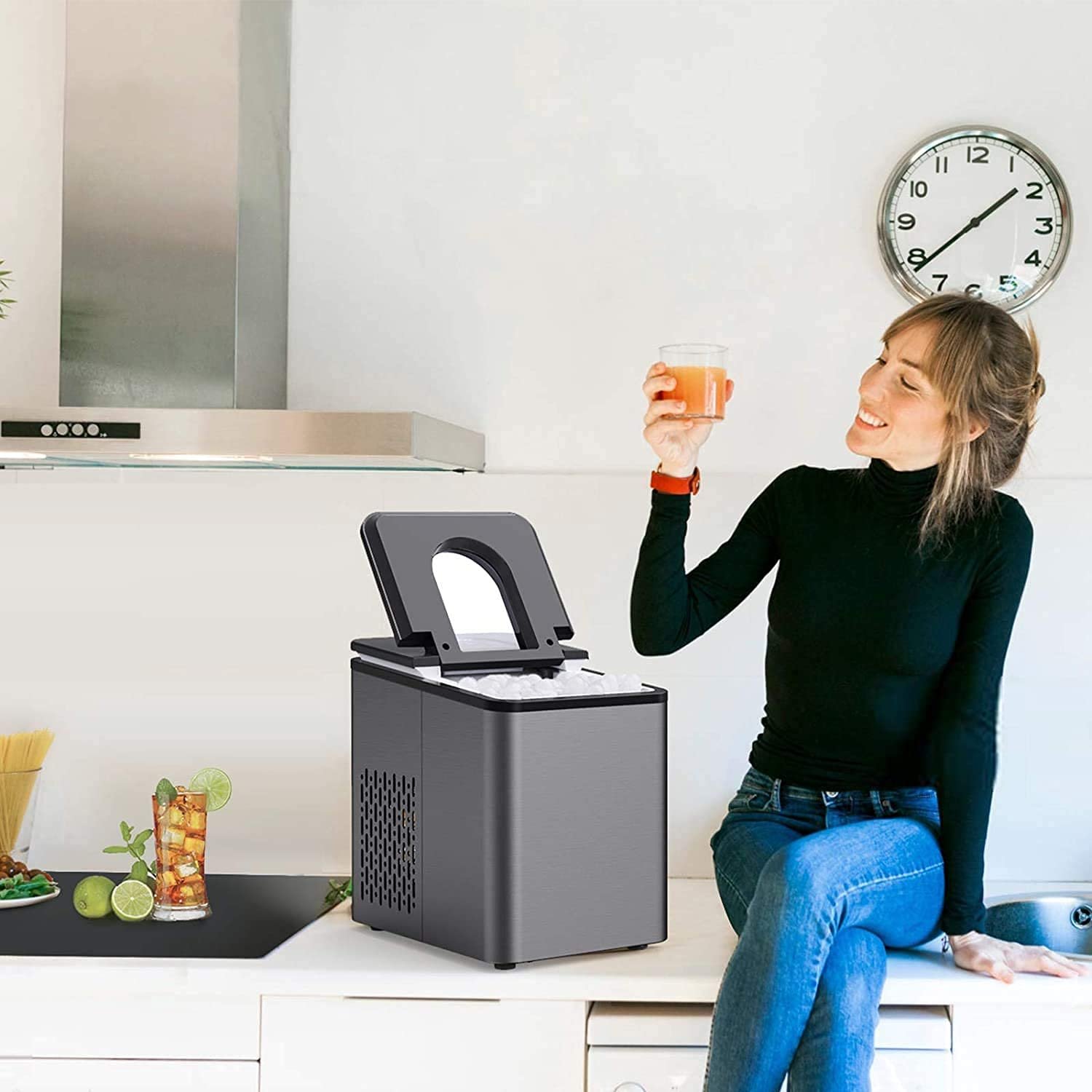 Portable Countertop Instant Home Use Mini Ice Maker Ice Cube Household Ice Making Machine