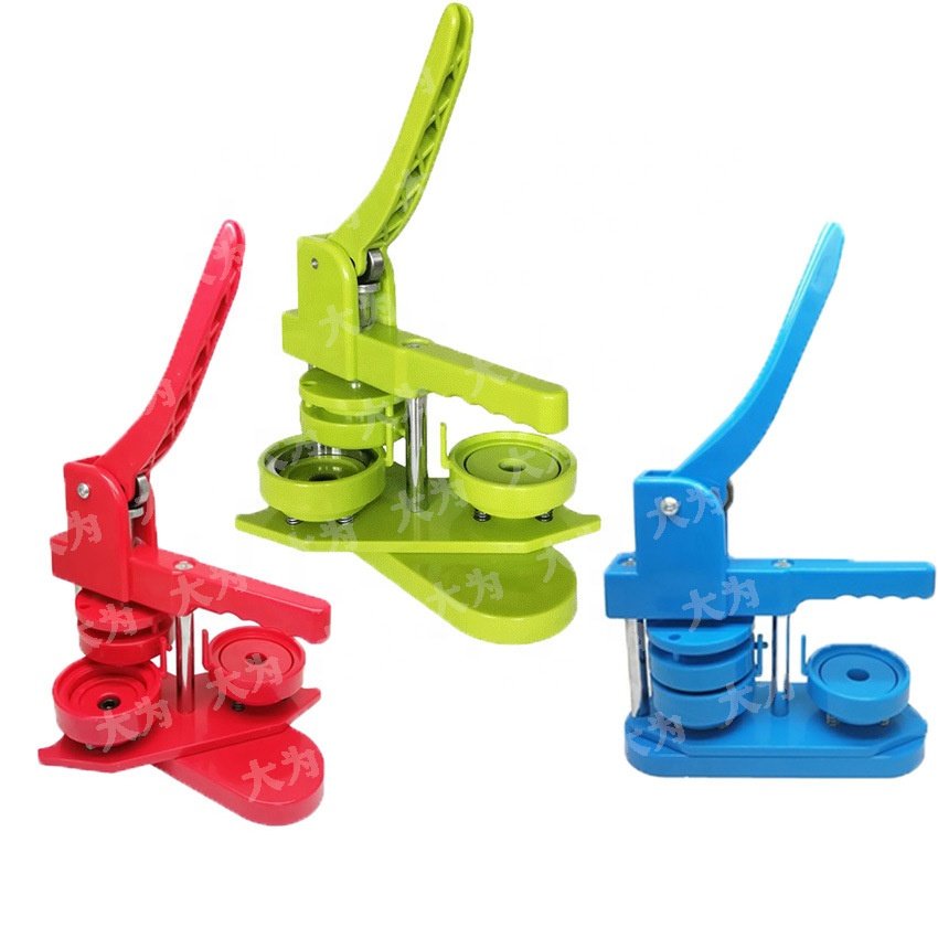 50MM Square Plastic Badge Making Machine Botton Maker With Magnets Badge Machine Button Pin Maker