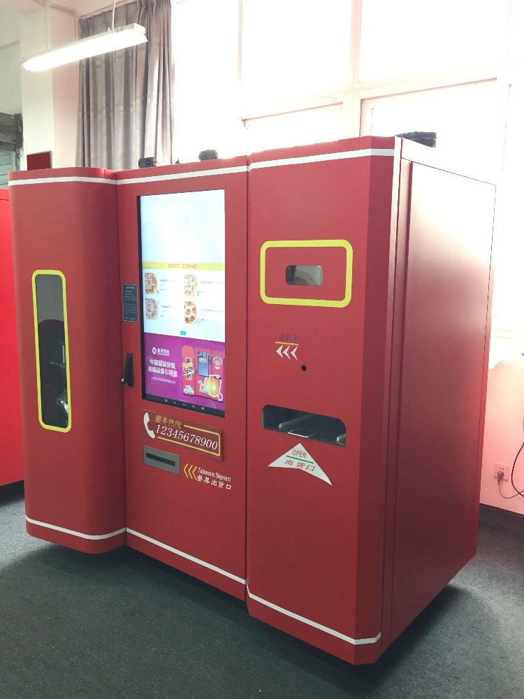 buy touch pizza vending machine electric robot pizza warmer machine cooking kiosk cheap lunch indoor combo vending machines
