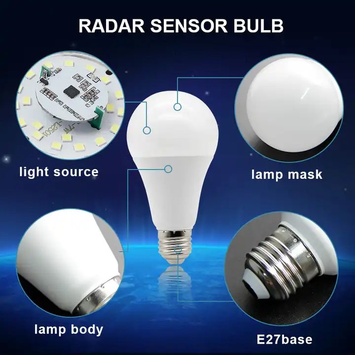 Wholesale 110V 220V Smd Led Bulb 9W 12W 15W sensor Bulbs E27 B22 Luces Led Lamp Bulb Lampara Led Lampadas Led Luz Led Bulbs