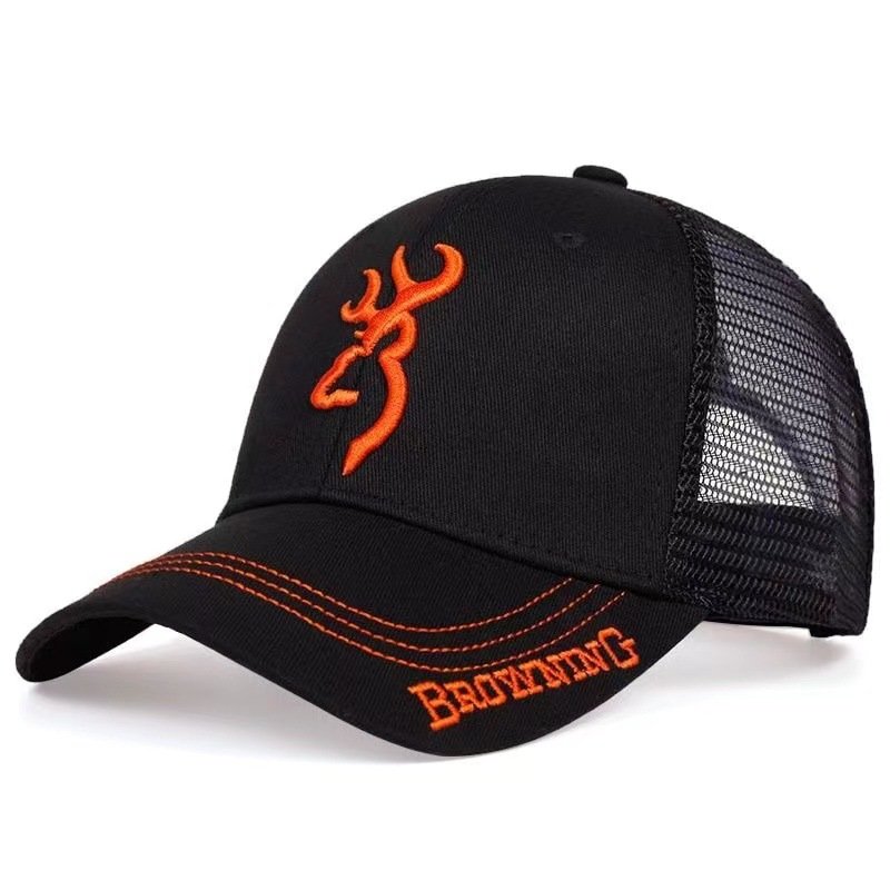 wholesale 3 colors baseball cap men's 5 panel 3D embroidery high-end outdoor cotton cap trucker hat