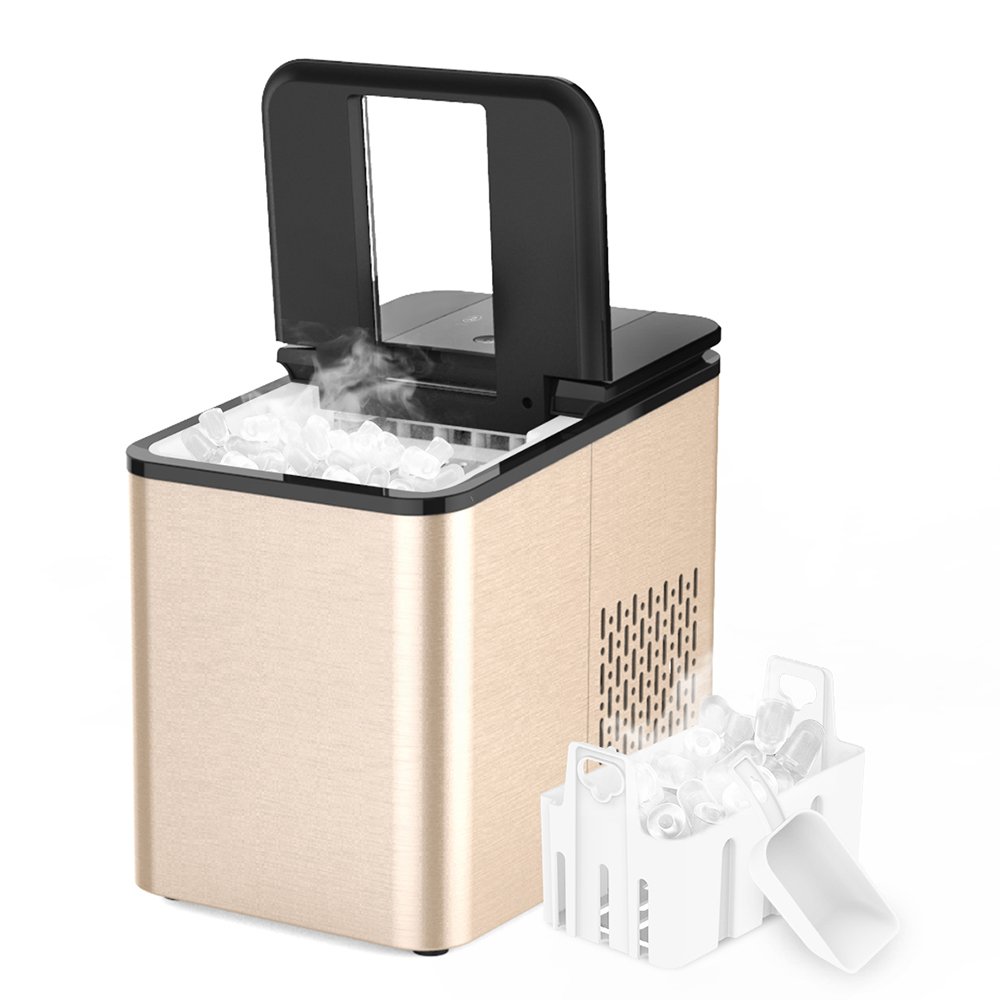 12KG Countertop Ice Maker Machine Portable Automatic Electric Ice Cubr Maker with Self- Cleaning Function Ice Making Machine