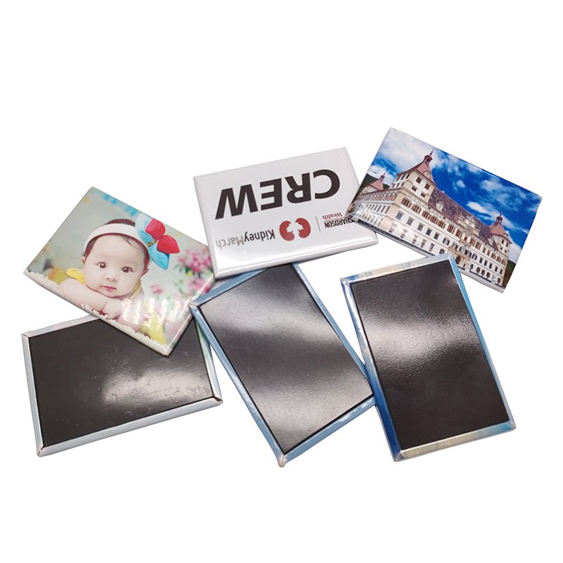Rectangle Shape 80*53cm Fridge Magnet Button Badge Making + 80*53mm Paper Cutter + 200pcs Fridge Magnet Component