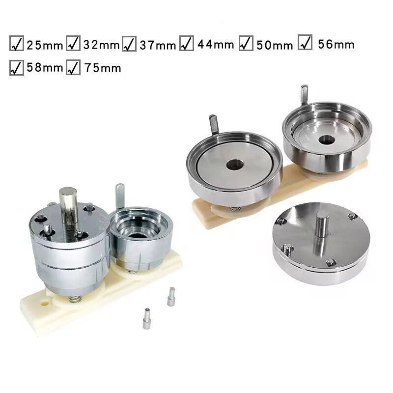 25/32/37/44/50/56/58/75mm Badge Machine Mould For Button Making Machine Use
