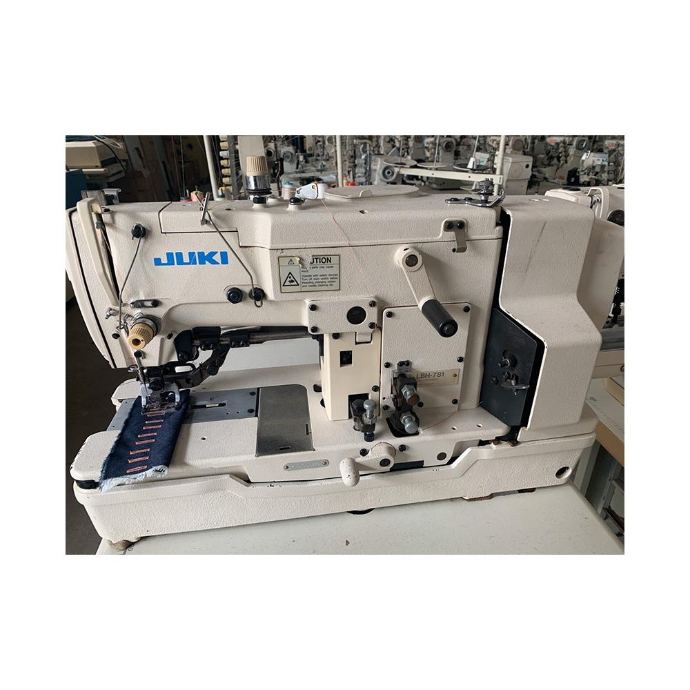 Used jukis 781 Industrial Suit Shirt Bucket Eyelet Buttonhole Attaching 781 Button Hole Sewing Machine