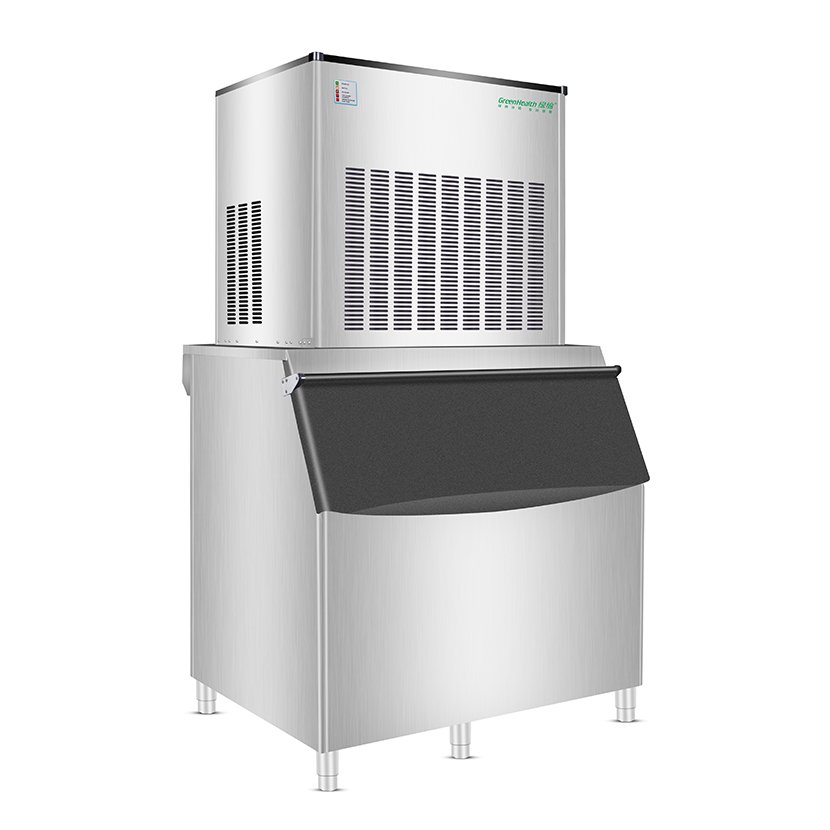 1 Ton Per Day 1000kg 24h 5HP Danfoss Fan Cooling Flake Making Ice Maker Machine for Fishing Boat Seafood Factory